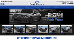 Desktop Screenshot of peakmotorsinc.com